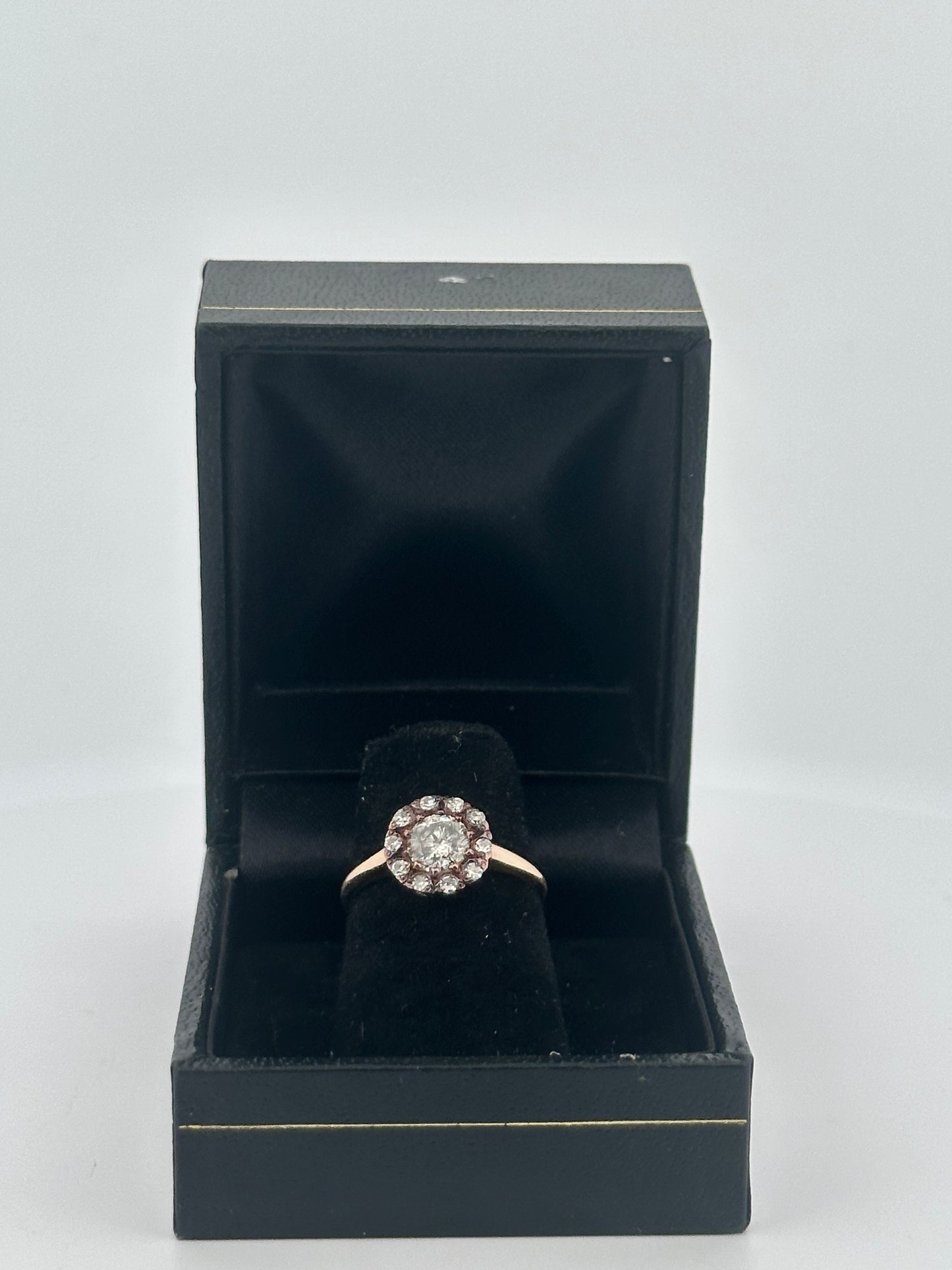 Antique Victorian salt and pepper diamond ring