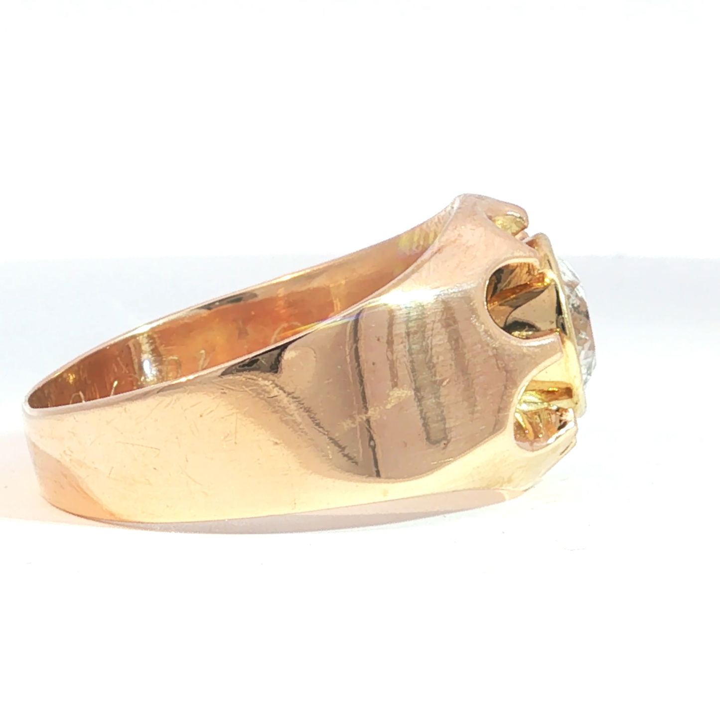 Salt and Pepper Signet Ring