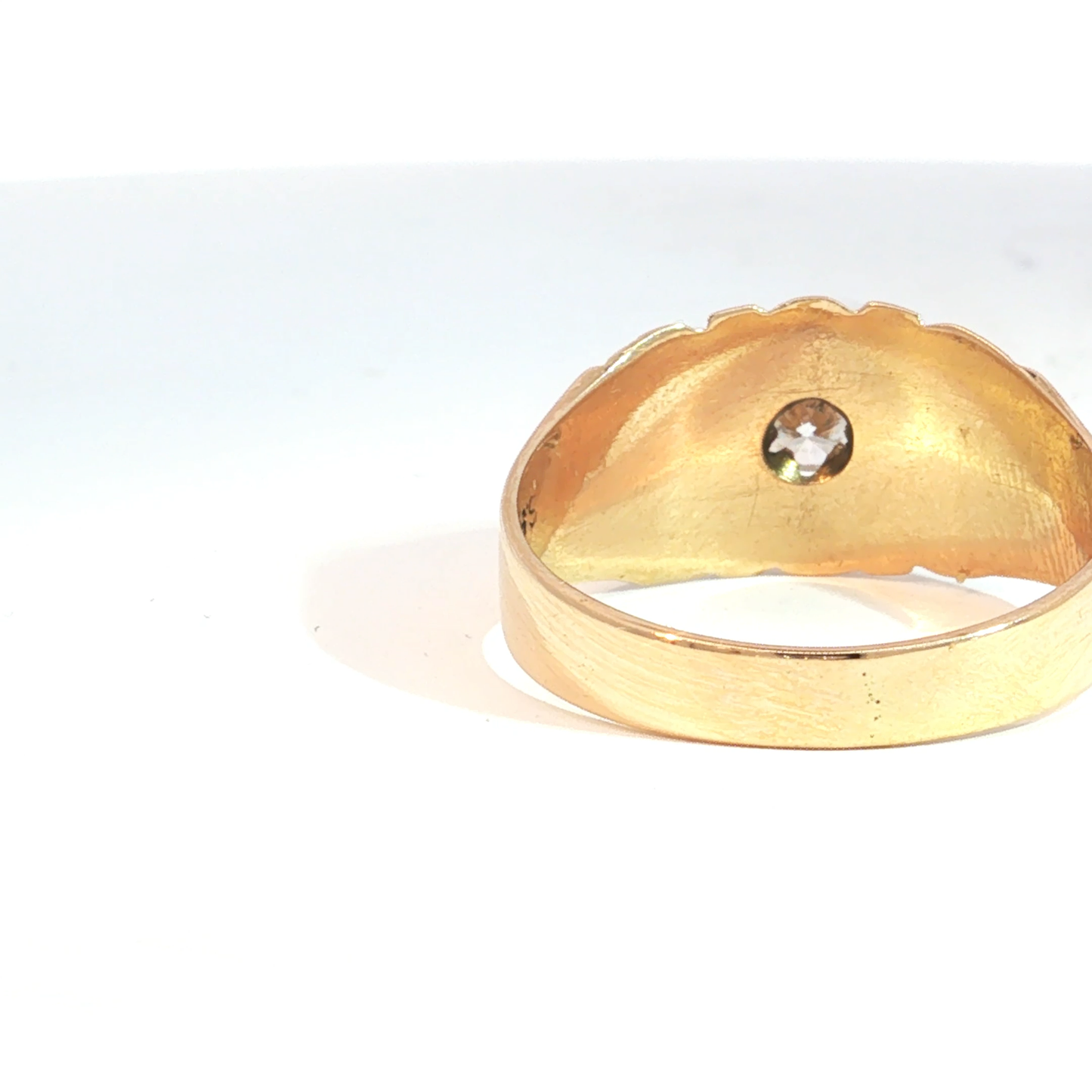 Antique Victorian Belcher Set Diamond Ring