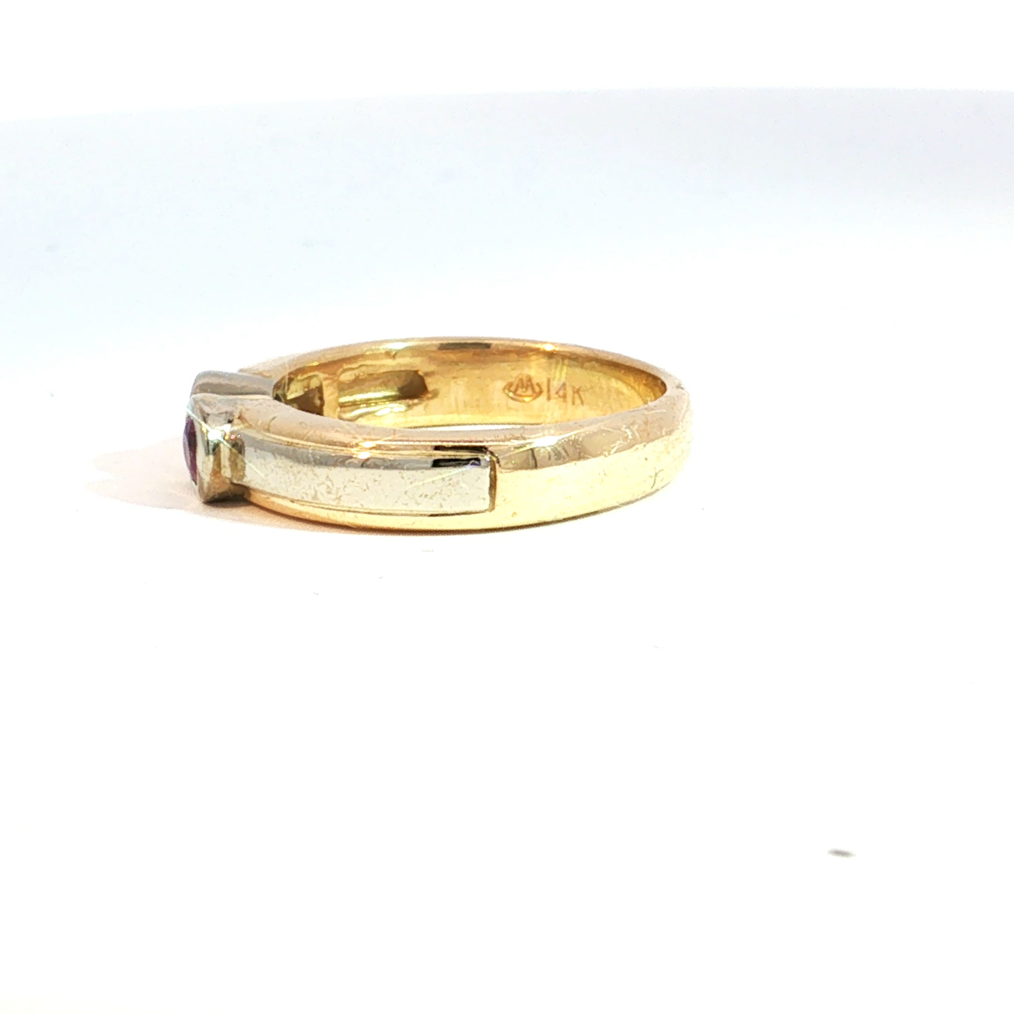 Pink Sapphire and Diamond Toi-et-Moi Ring in 14k Gold