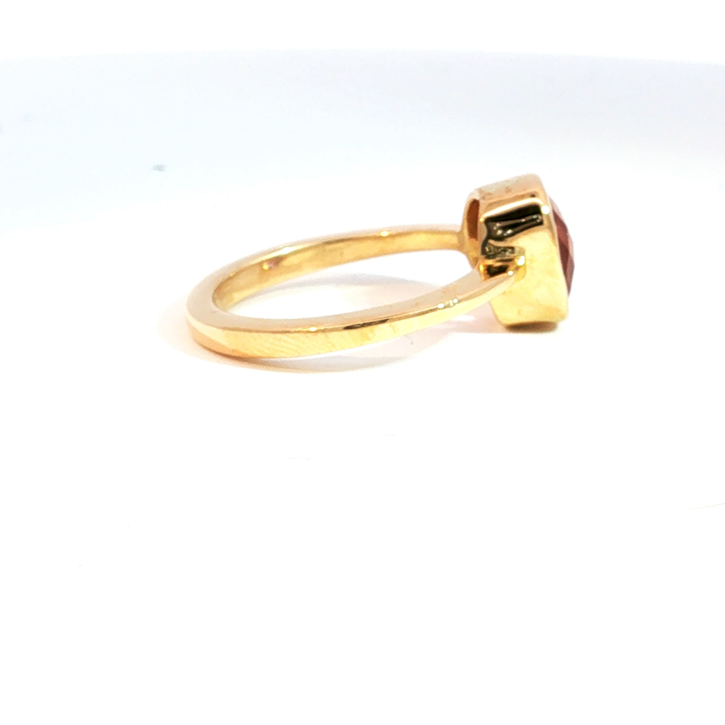 Yellow Gold Bezel-Set Tourmaline Solitaire Ring - SLV Original