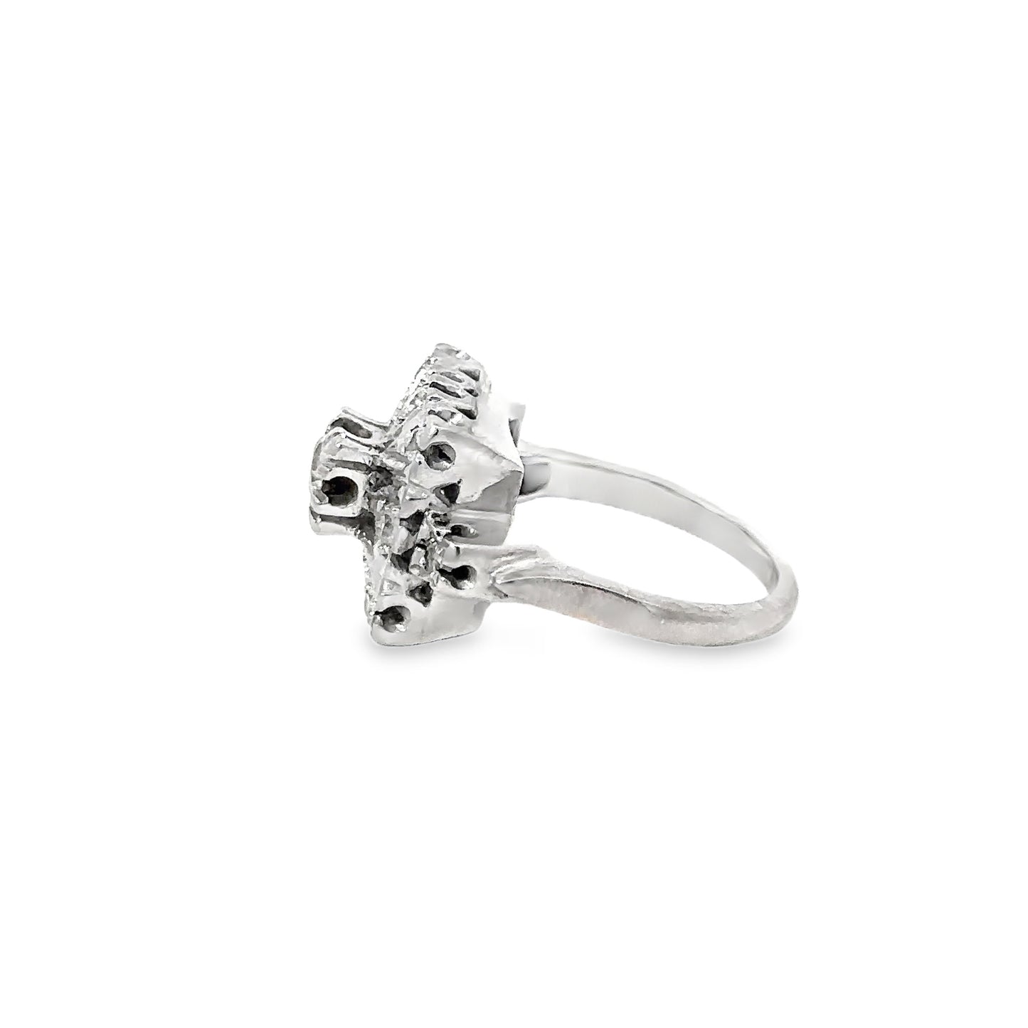 Vintage diamond cocktail ring circa 1930s