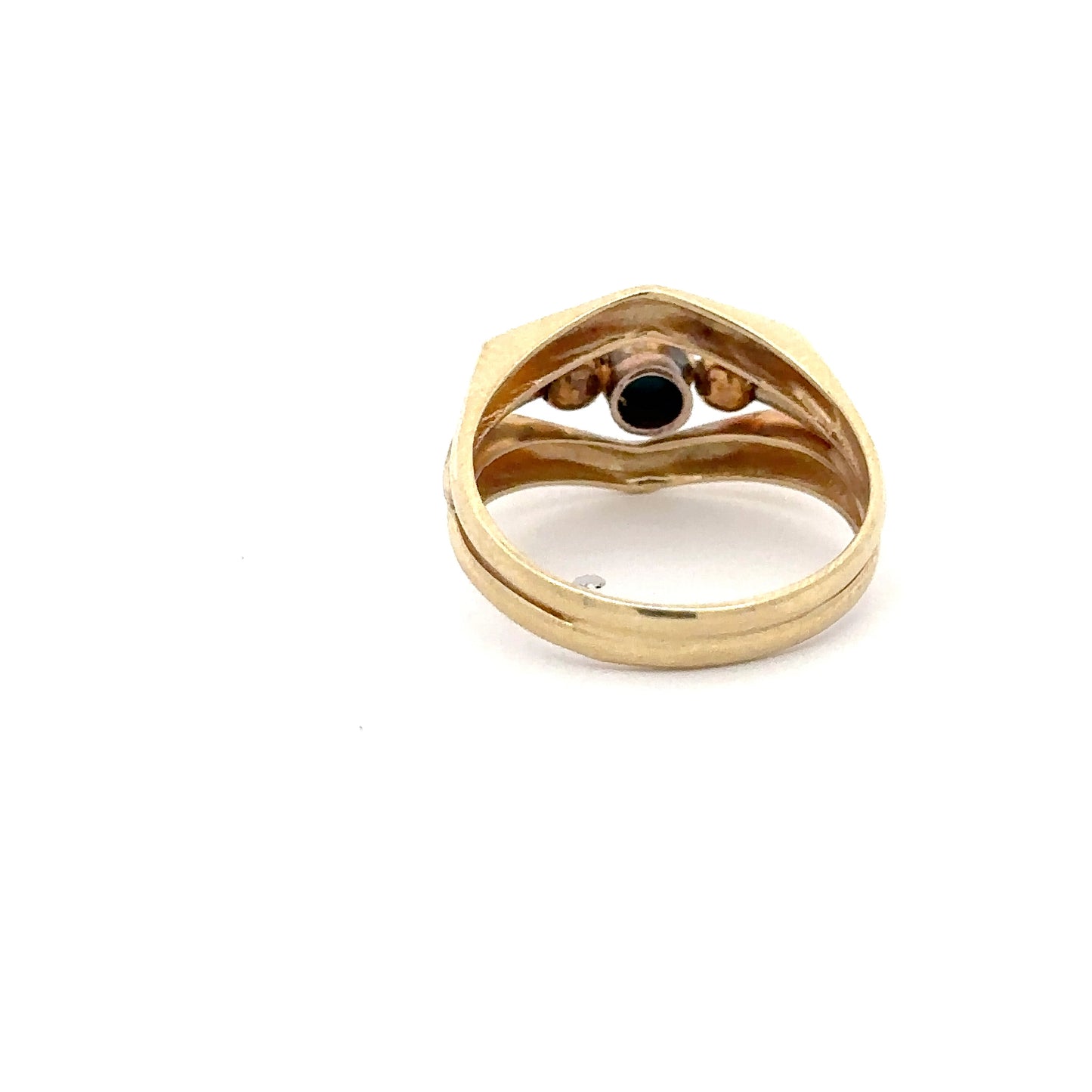 Vintage turquoise ring in 14k yellow gold