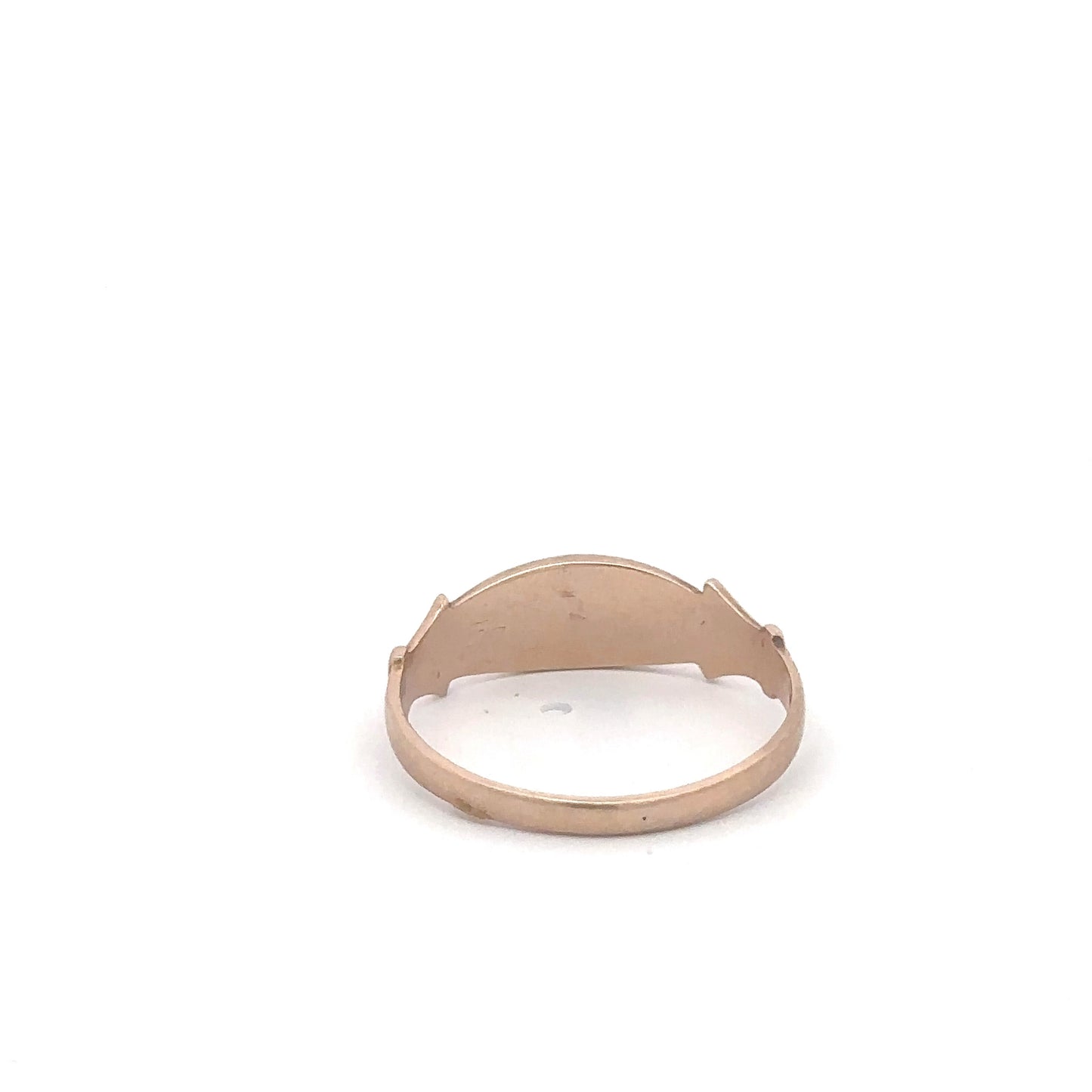 Antique Victorian turquoise and seed pearl ring in 9k yellow gold